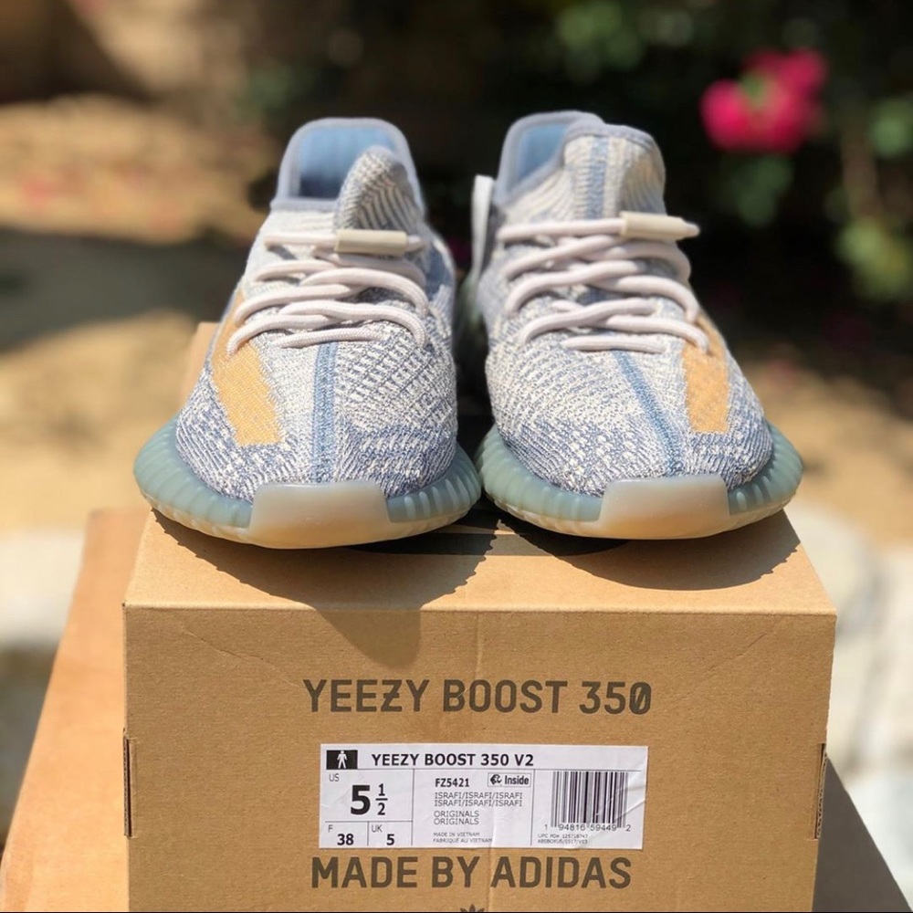NEW Sz 5.5M/7.5W Adidas ISRAFIL Yeezy boost 350 v2 - Picture 3 of 4